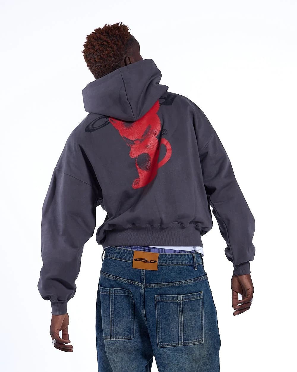 DEMON HOODIE GREY 2