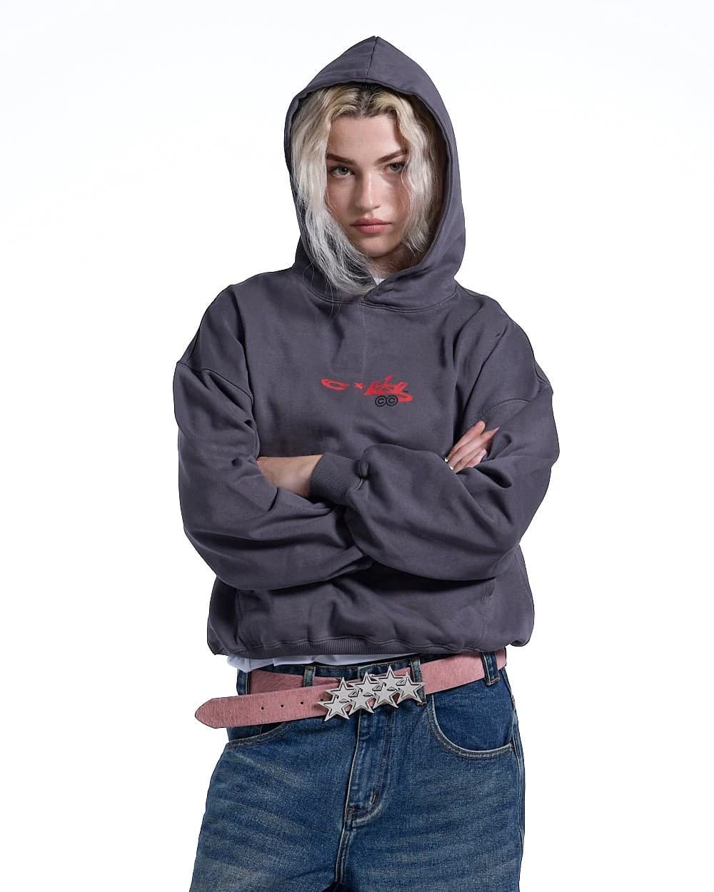 DEMON HOODIE GREY 5