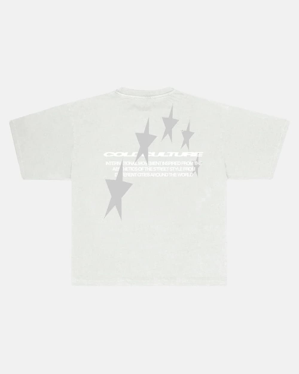 COSMOS ARC TEE LIGHT GREY by COLD CULTURE