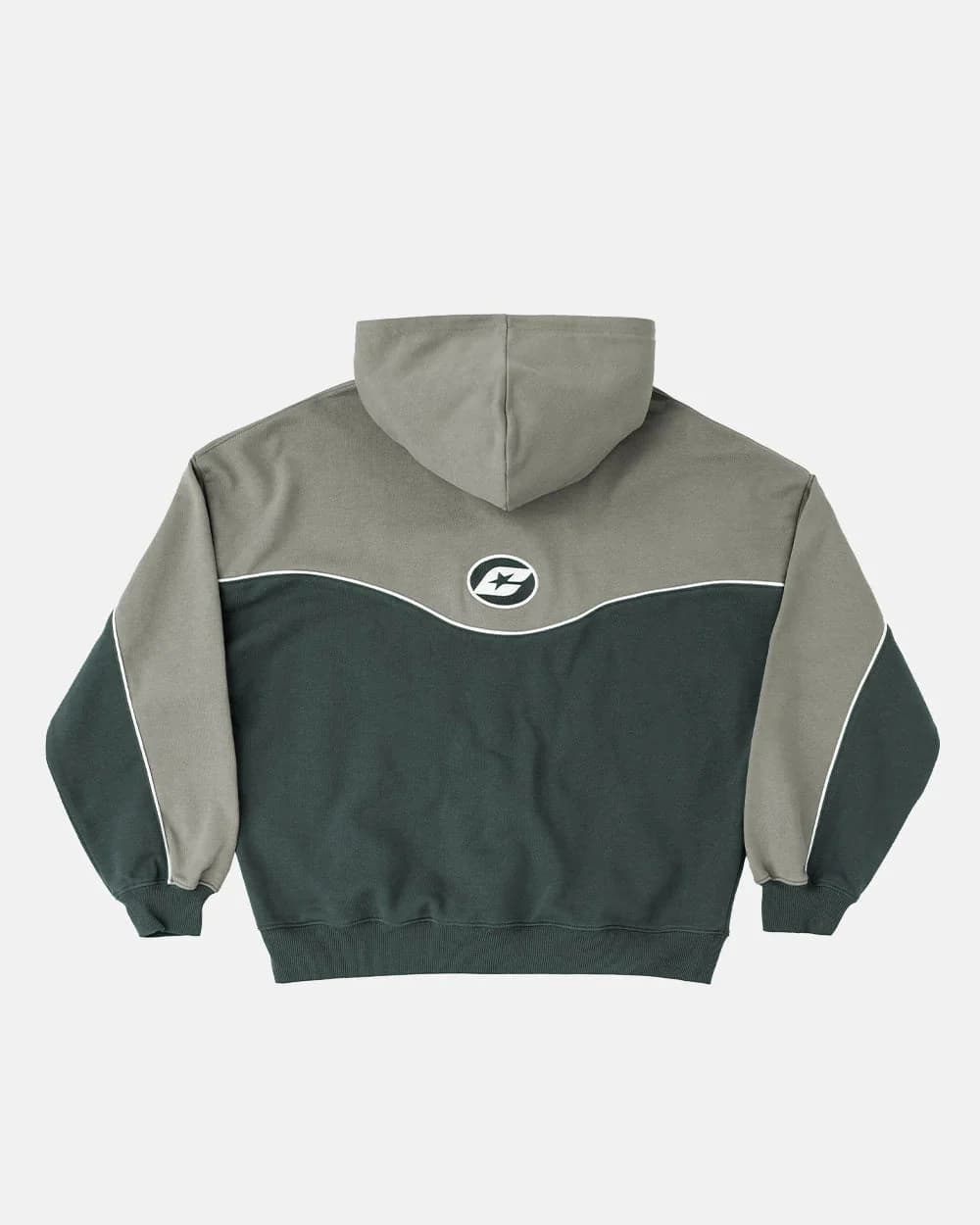 NO RISK ZIP HOODIE GREY SCALE 3