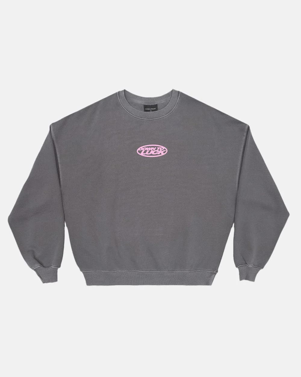 DOWN TO LUCK CREWNECK SMOKEY GREY 2