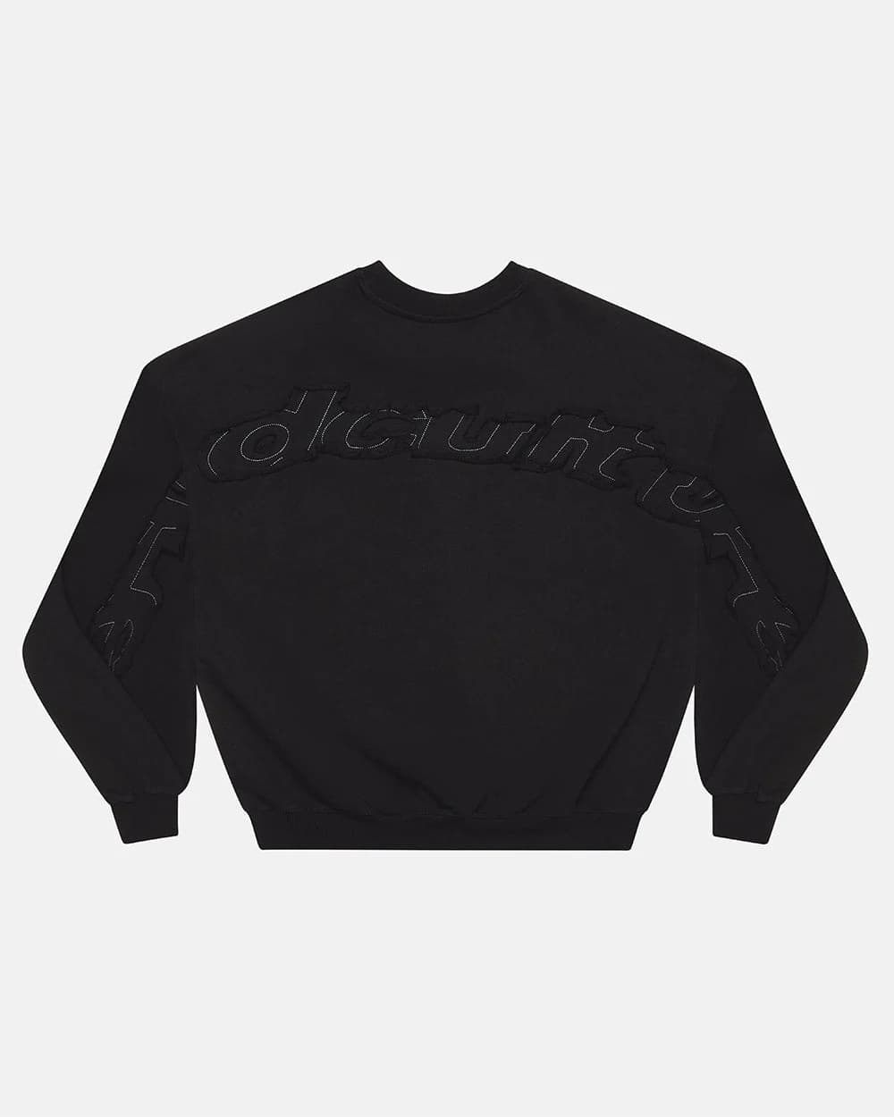 DISTRESS CURVED CREWNECK BLACK by COLD CULTURE