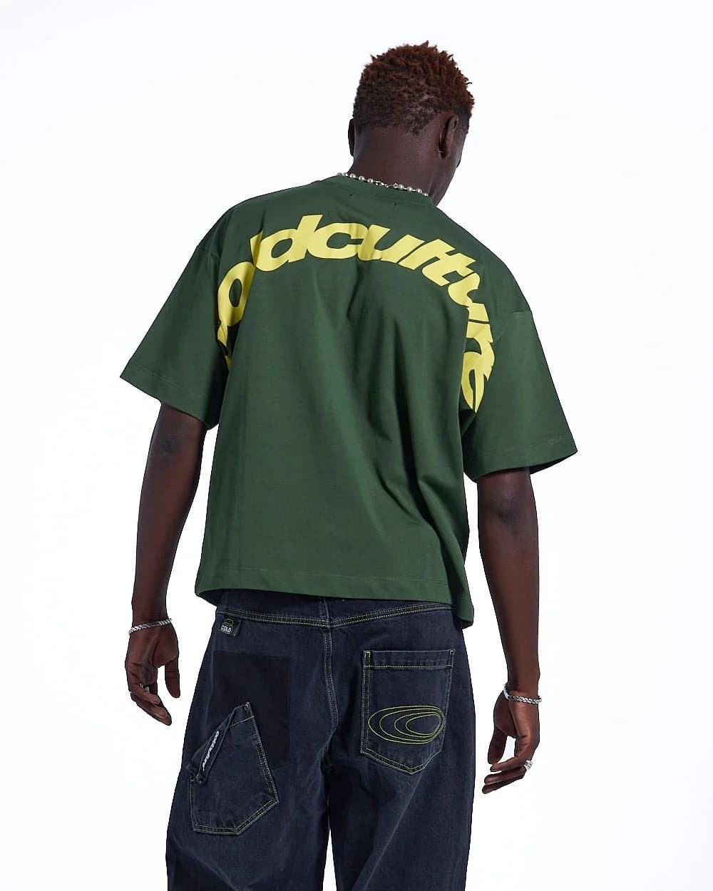 CURVED TEE GREEN & YELLOW 2