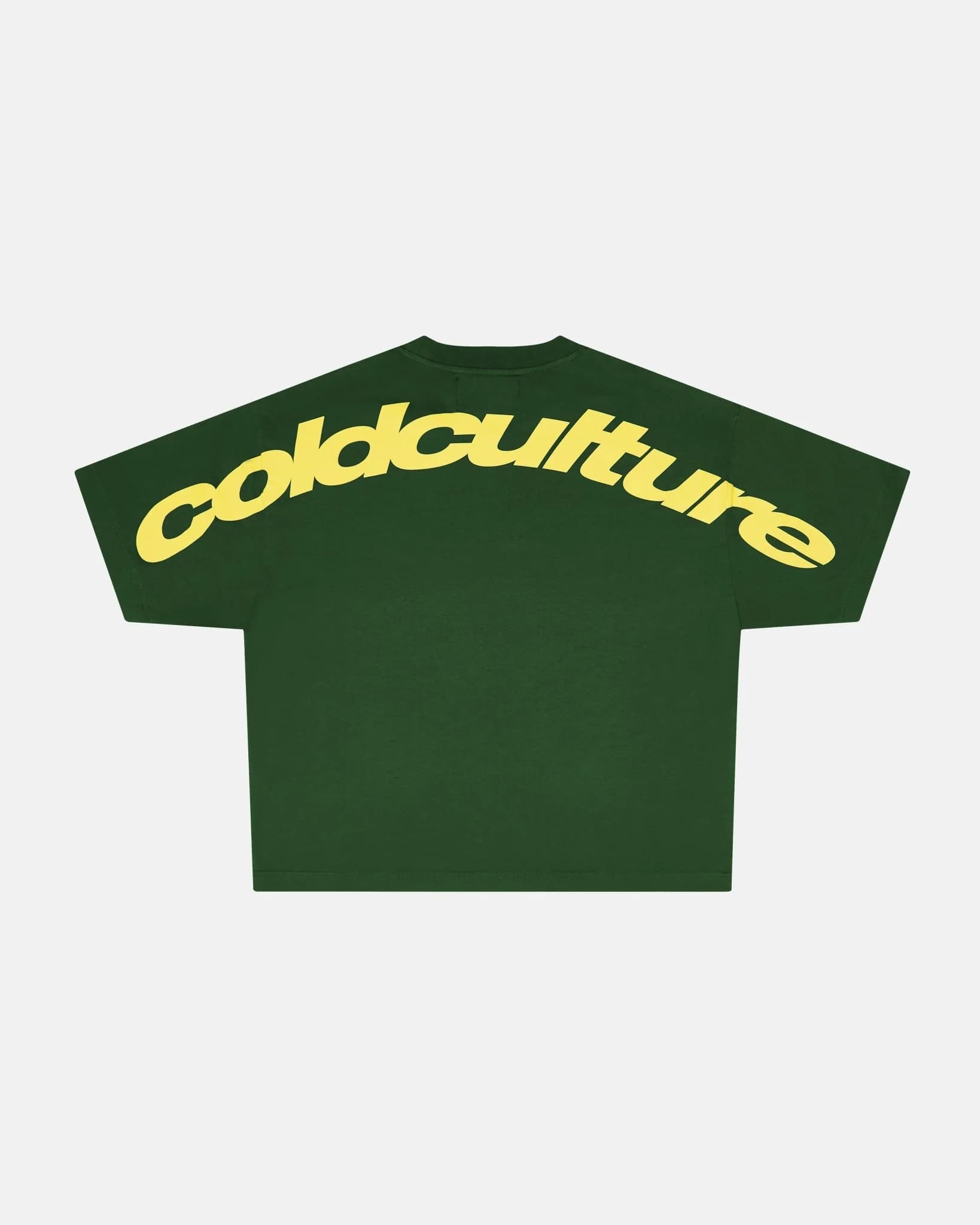 CURVED TEE GREEN & YELLOW by COLD CULTURE