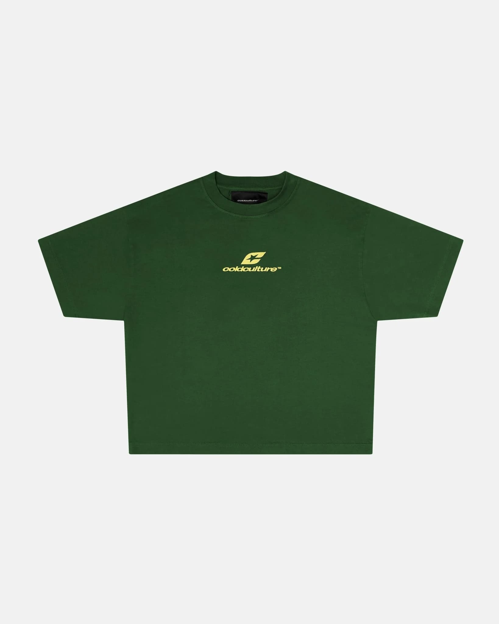 CURVED TEE GREEN & YELLOW 3