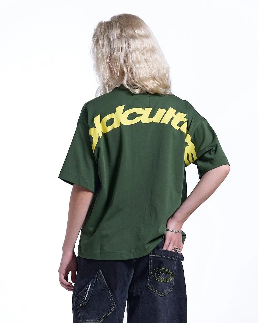 CURVED TEE GREEN & YELLOW 5