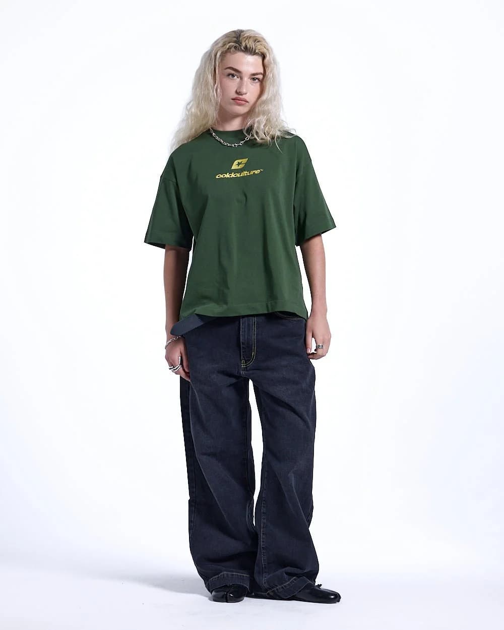 CURVED TEE GREEN & YELLOW 6