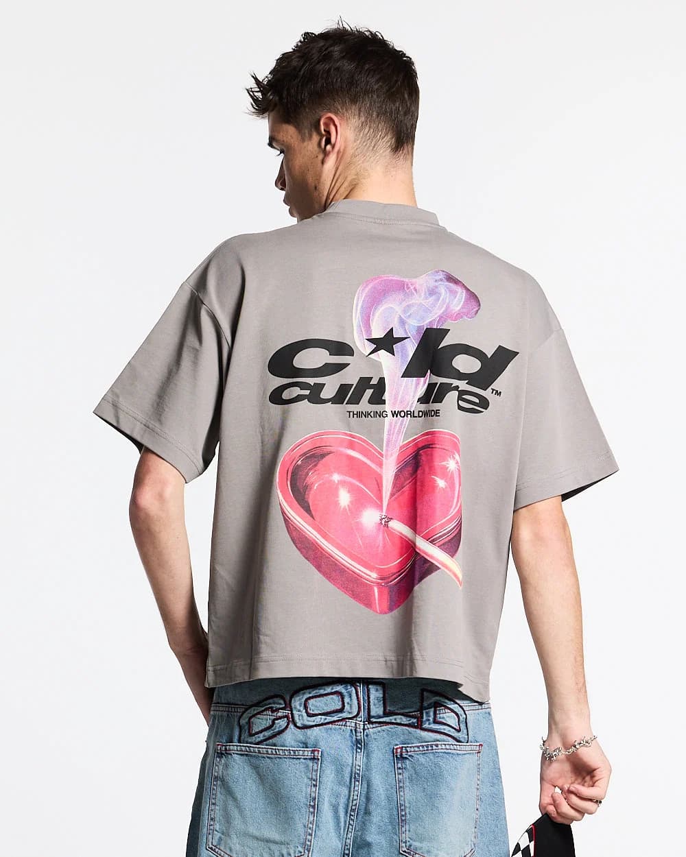 HEART ASHTRAY TEE FROST GREY 2