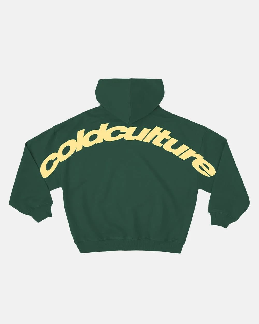 CURVED HOODIE JUNGLE GREEN by COLD CULTURE