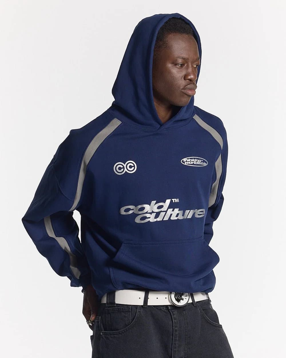 DETAILED HOODIE INDIGO BLUE 2