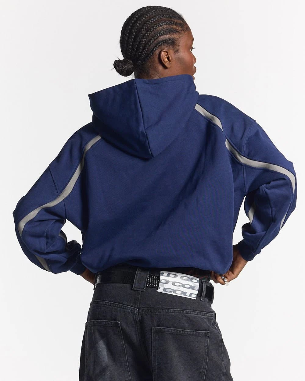 DETAILED HOODIE INDIGO BLUE 6