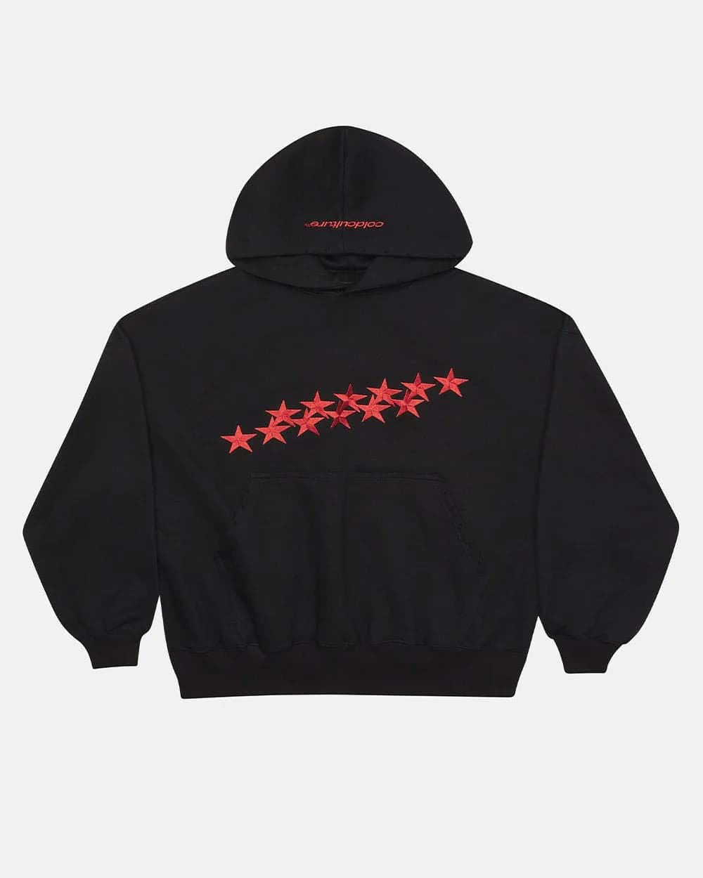 STARS HOODIE BLACK & RED by COLD CULTURE