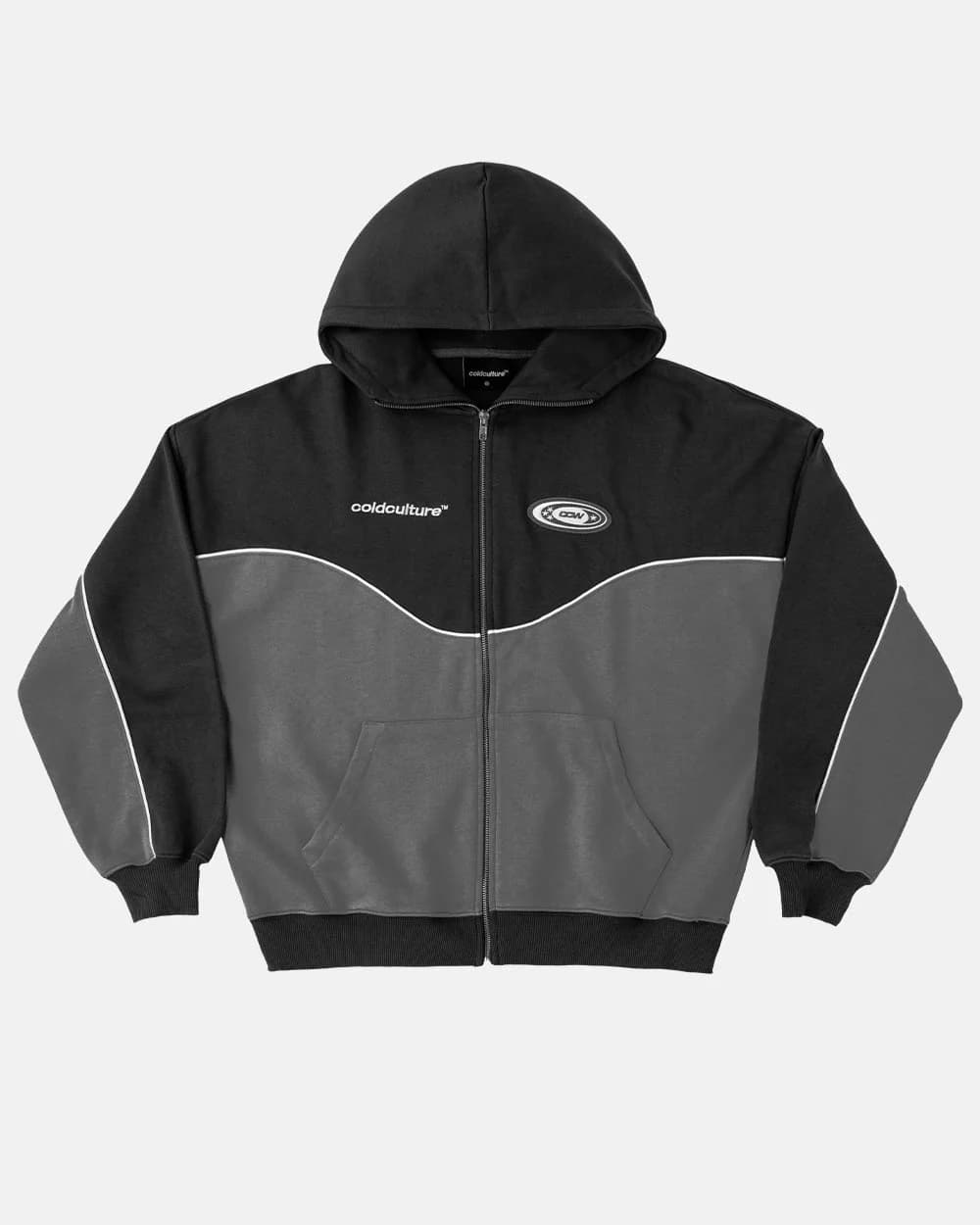 NO RISK ZIP HOODIE BLACK by COLD CULTURE