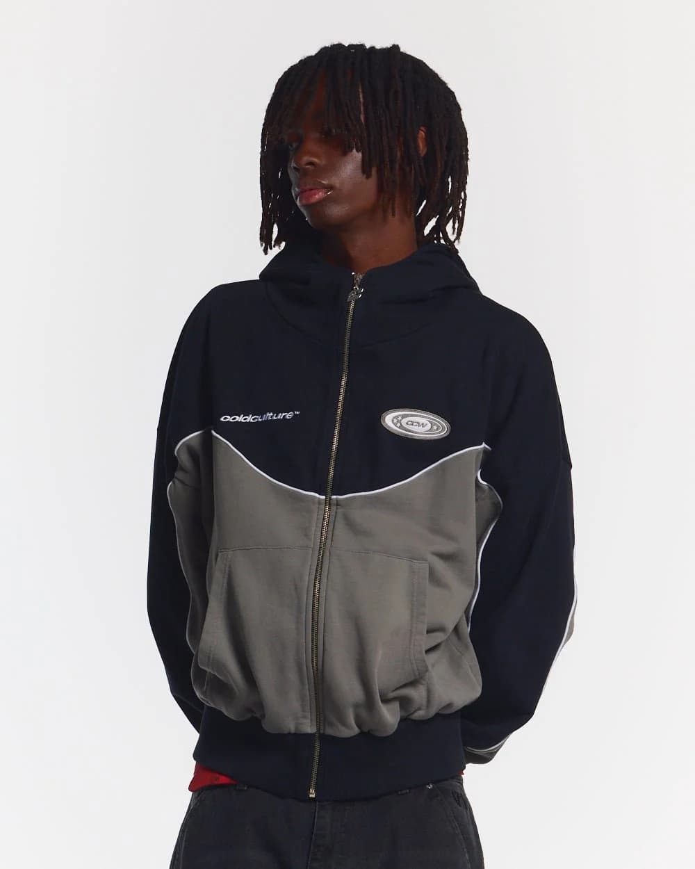 NO RISK ZIP HOODIE BLACK 2