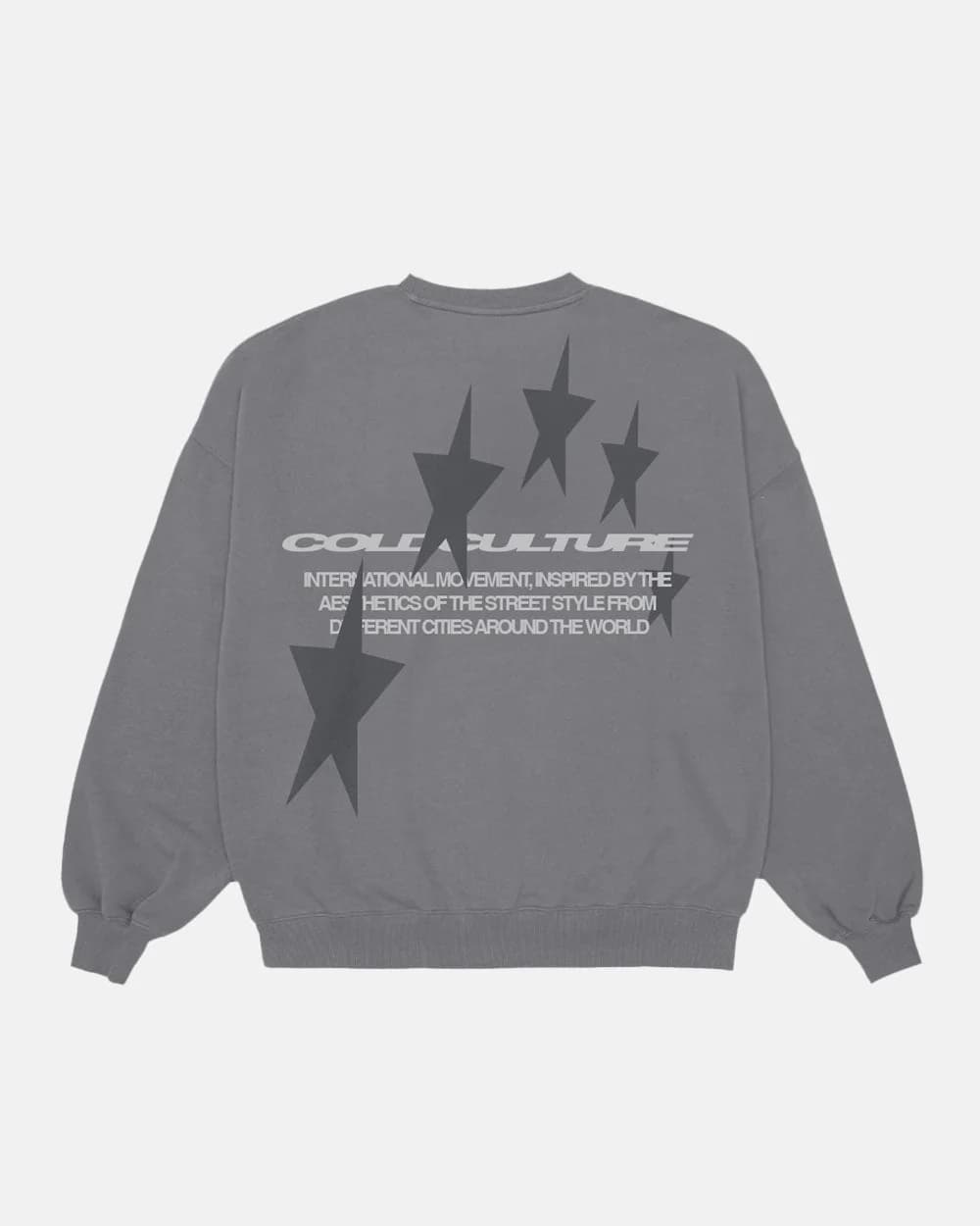 COSMOS ARC CREWNECK SMOKEY GREY by COLD CULTURE