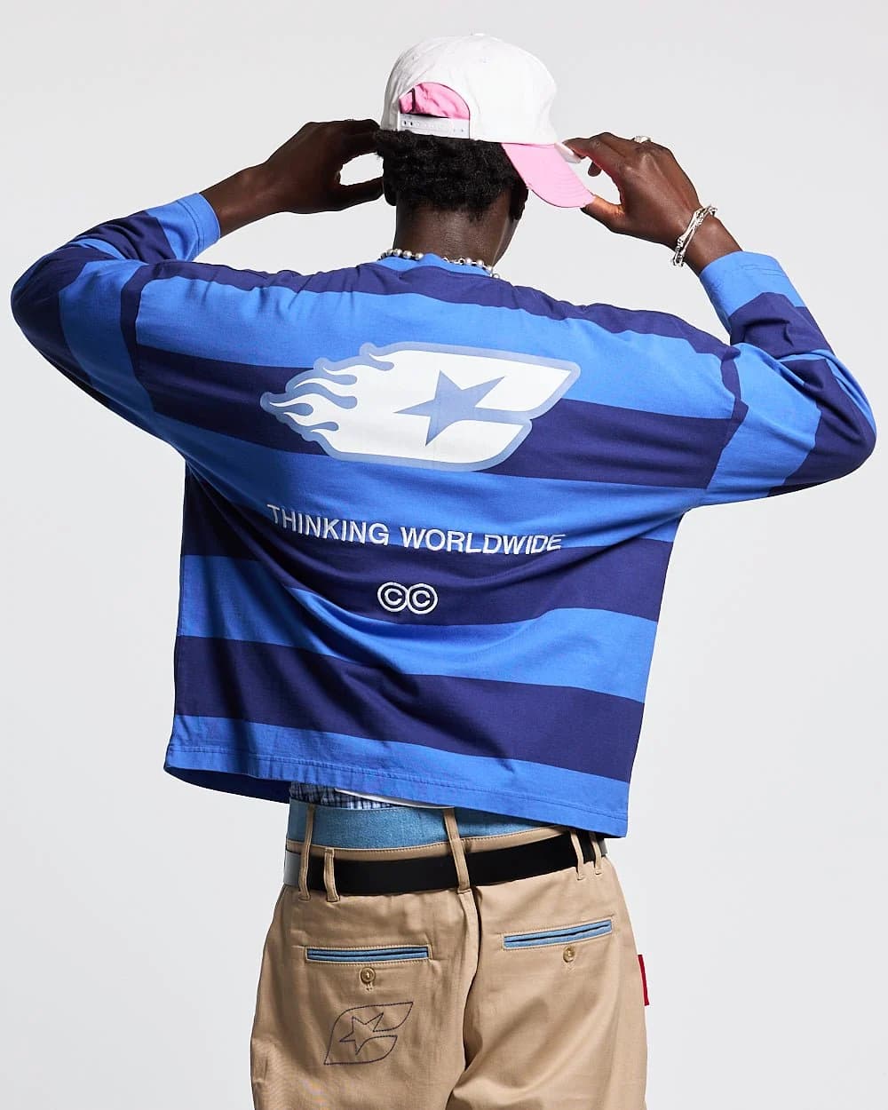 BURNIN STRIPES LONGSLEEVE BLUE 2