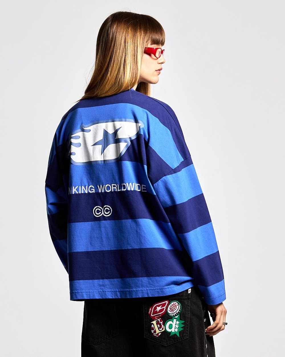BURNIN STRIPES LONGSLEEVE BLUE 5
