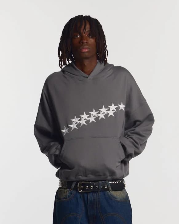 STARS HOODIE DUST GREY 2