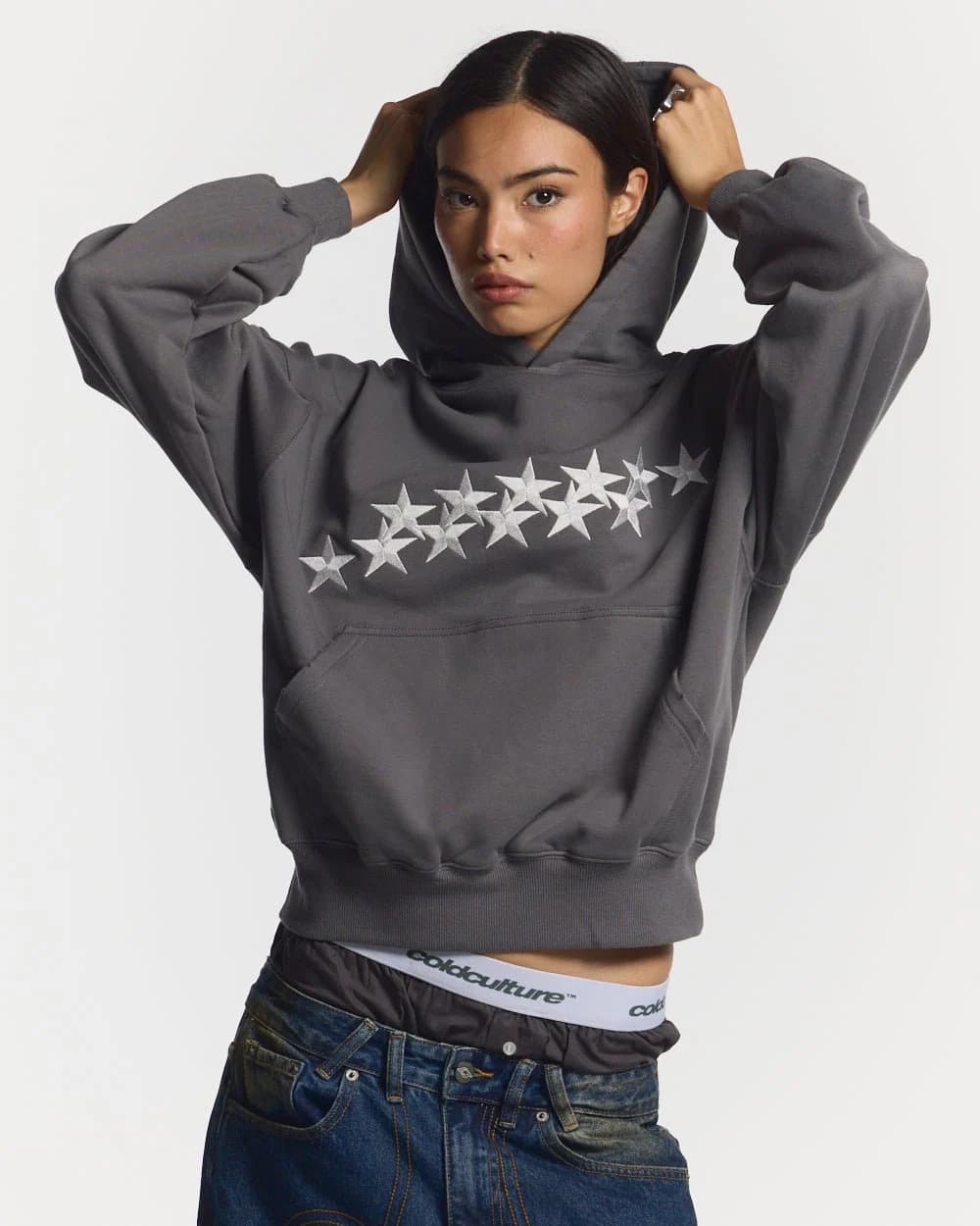 STARS HOODIE DUST GREY 5