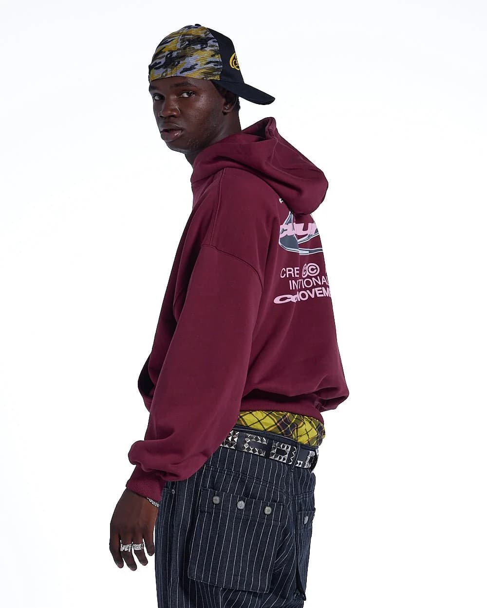 DYNAMIC HOODIE BURGUNDY 2