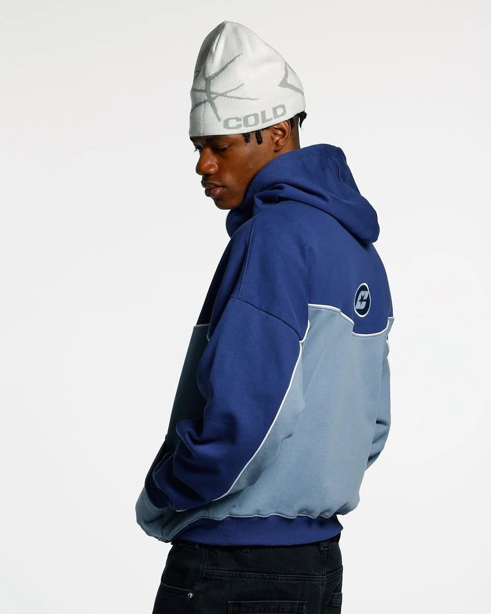 NO RISK ZIP HOODIE BLUE SCALE 4