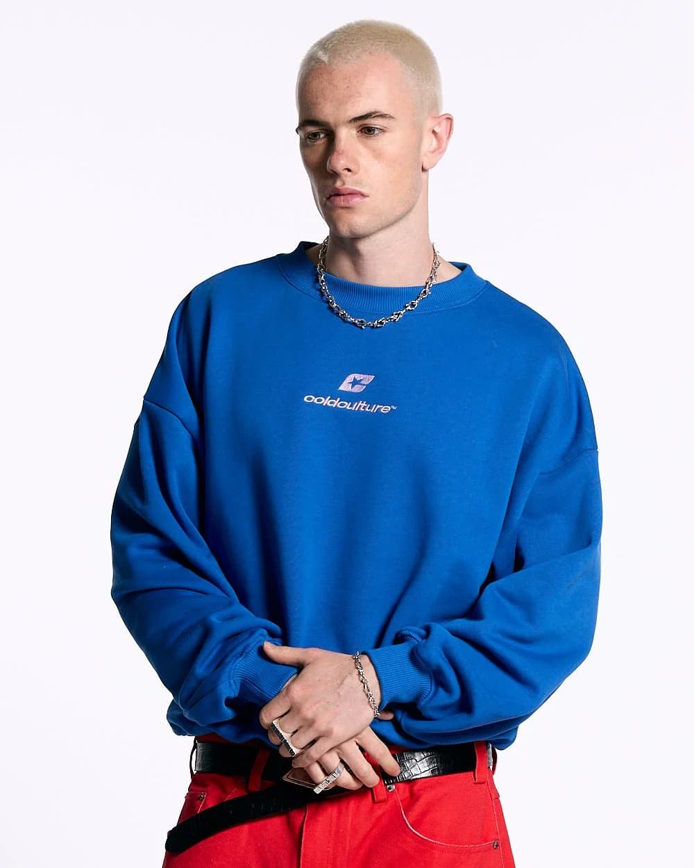 Curved Crewneck Blue 3