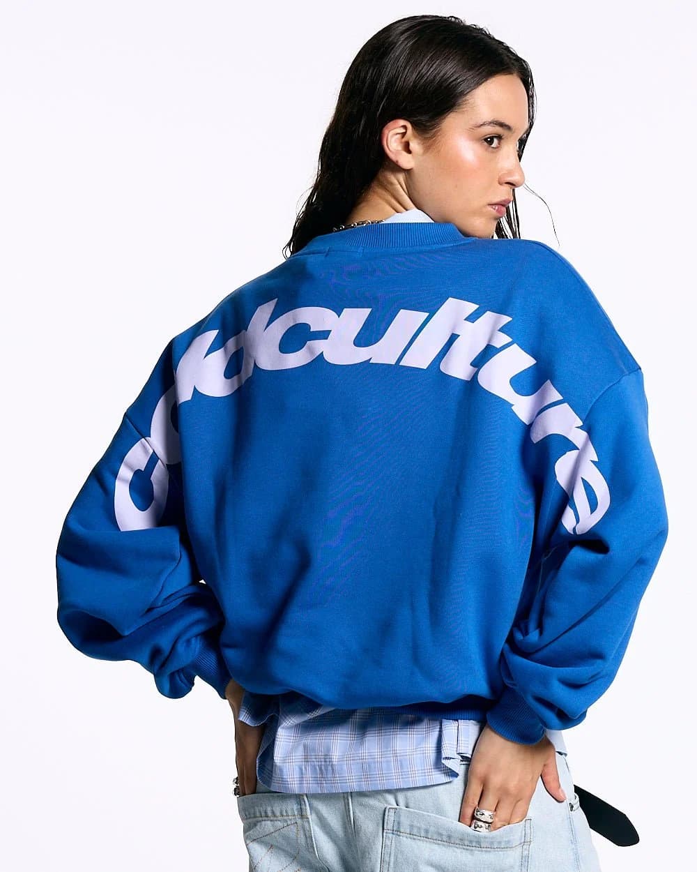Curved Crewneck Blue 5