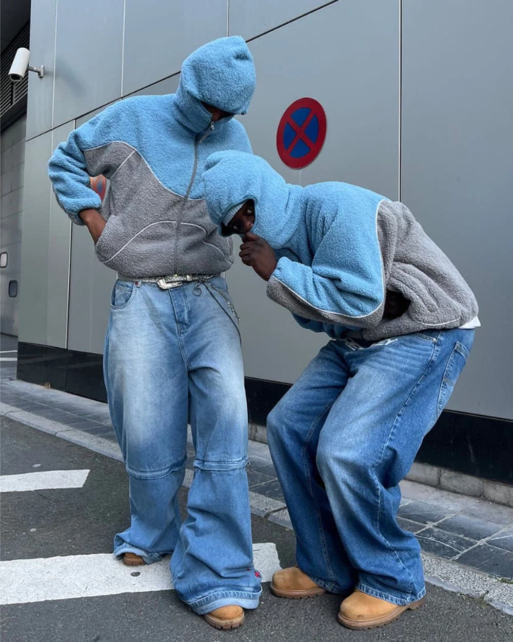 NO RISK FLEECE JACKET STONE GREY/STERLING BLUE 7