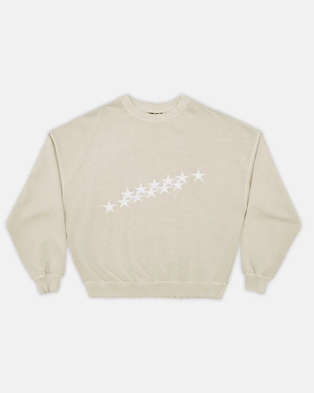STARS CREWNECK PALE GREY by COLD CULTURE