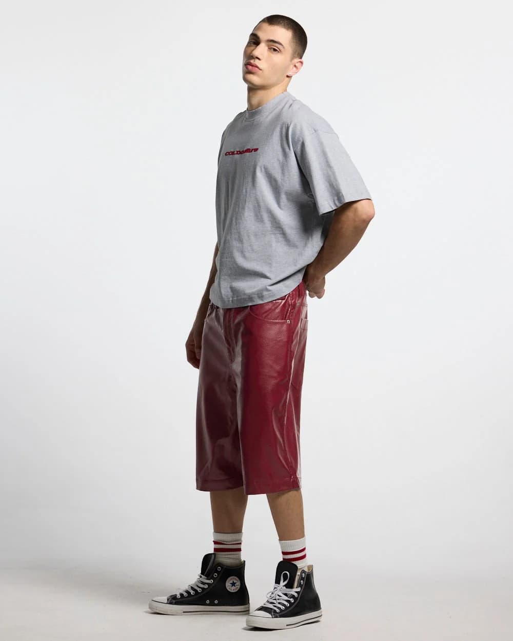 COLD'S GYM BOXY TEE GREY 4