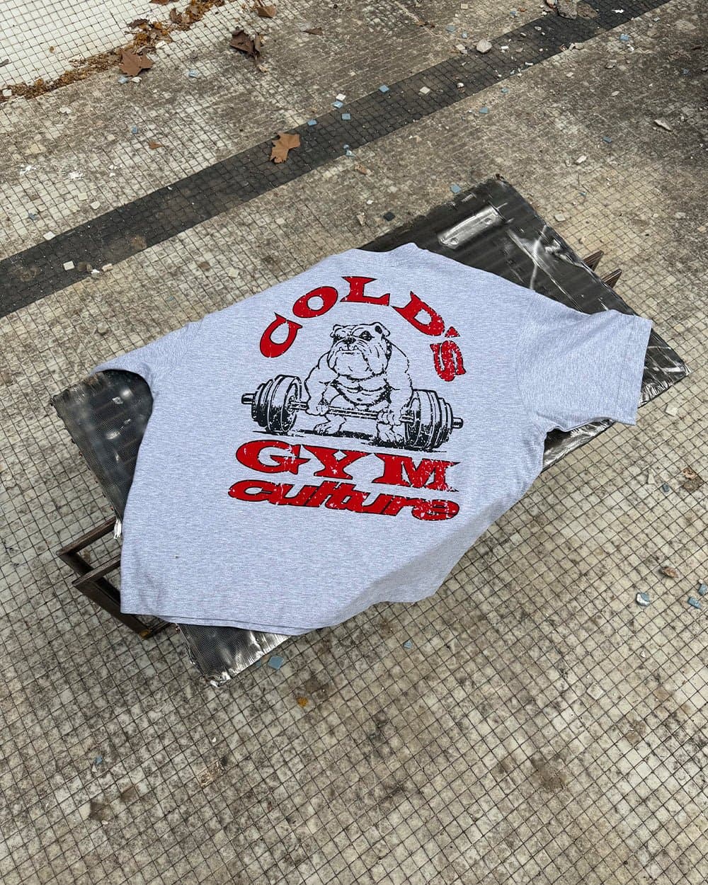 COLD'S GYM BOXY TEE GREY 6