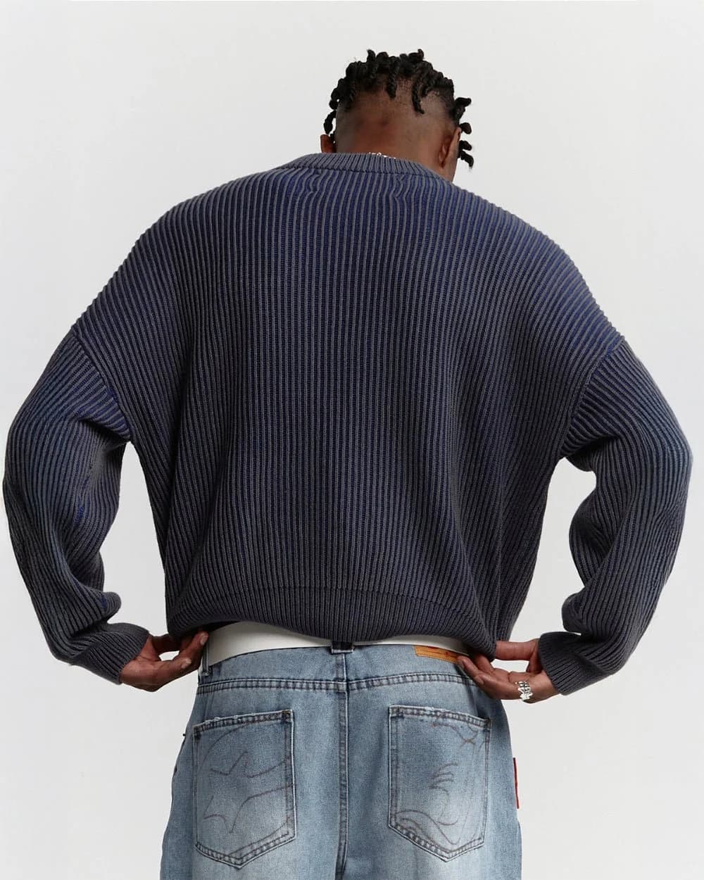 COLD UNIVERSITY KNIT DARK BLUE 4