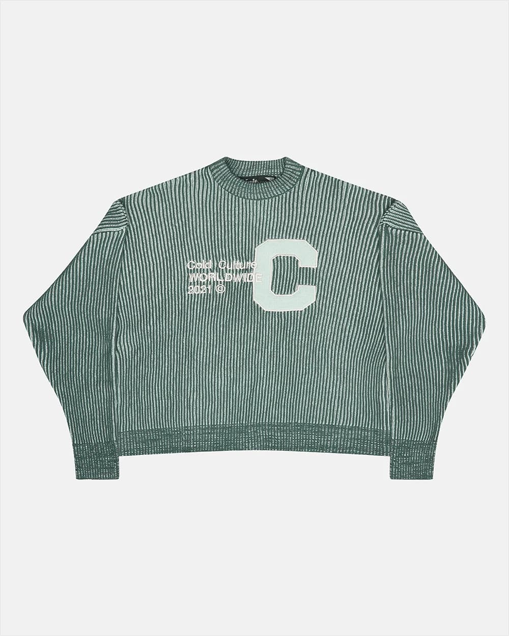 COLD UNIVERSITY KNIT WARM GREEN by COLD CULTURE