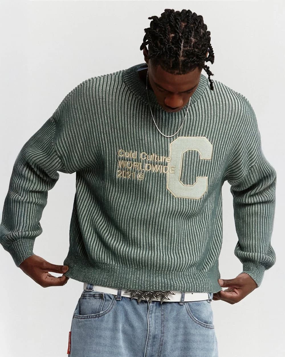 COLD UNIVERSITY KNIT WARM GREEN 3