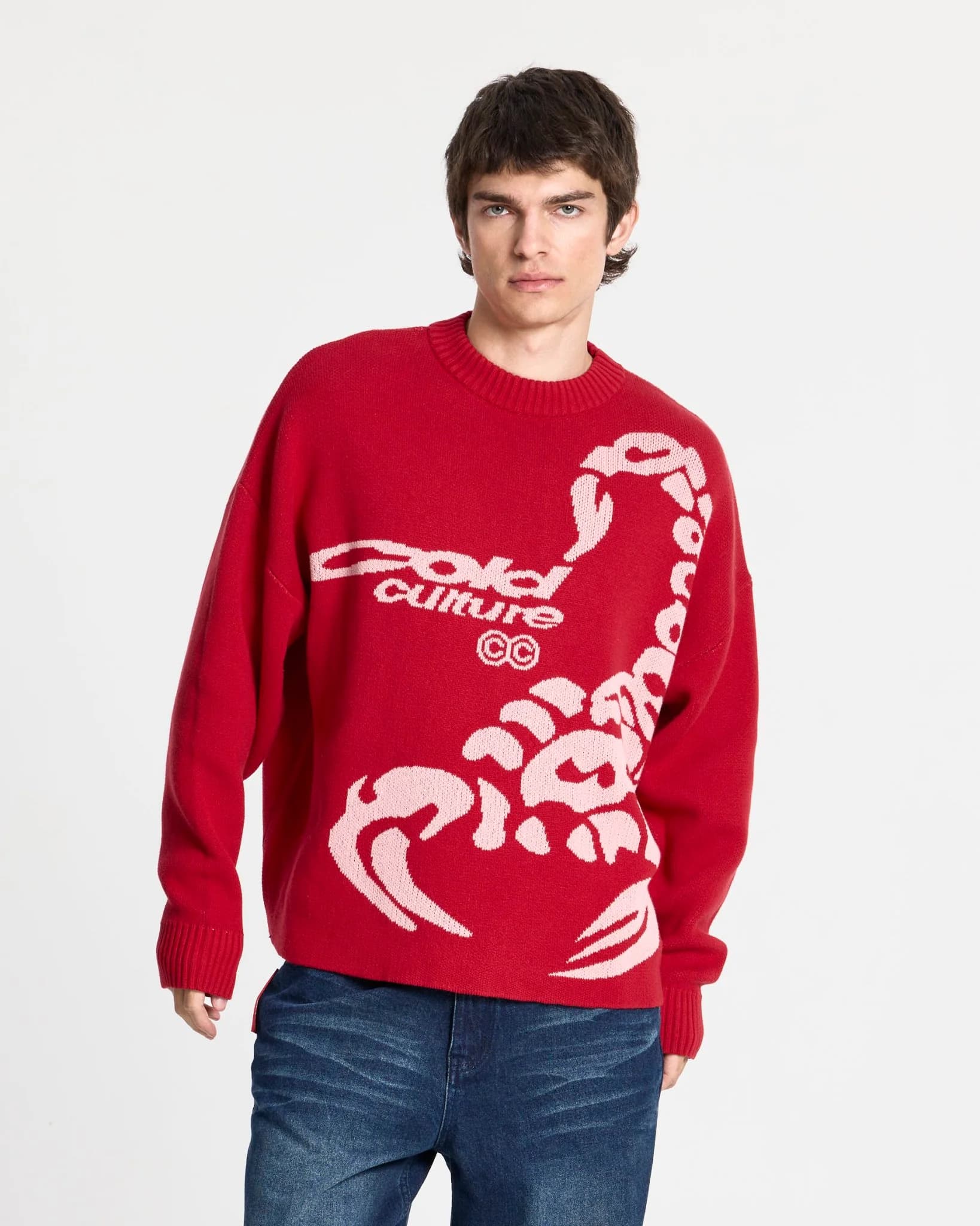 POISON KNIT RED AND SALMON 2