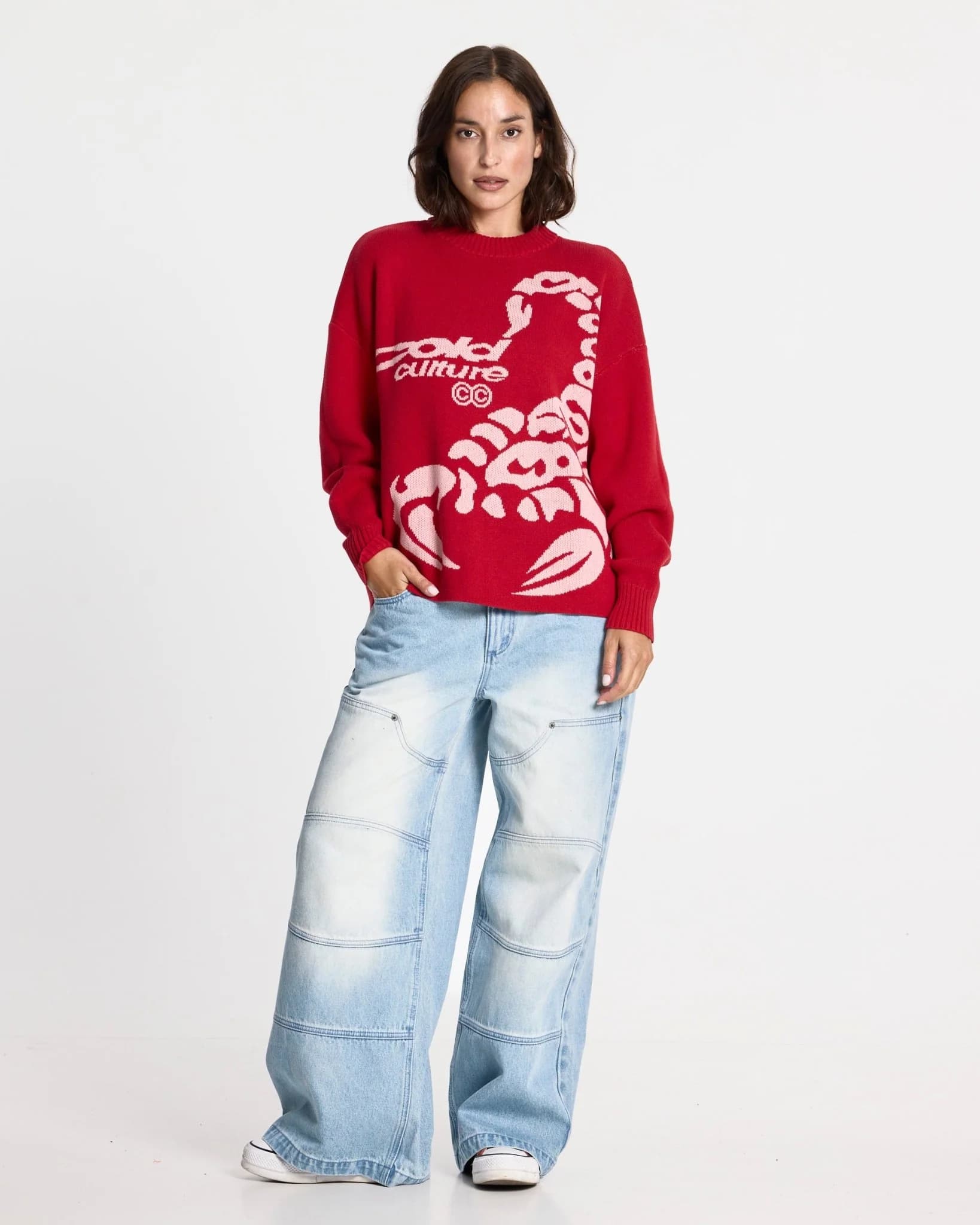 POISON KNIT RED AND SALMON 9