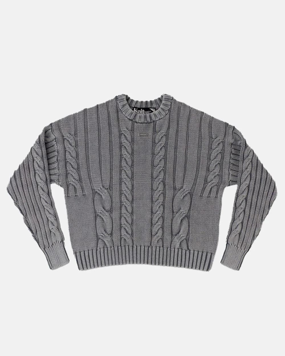 PATTERNED KNIT DUST GREY by COLD CULTURE