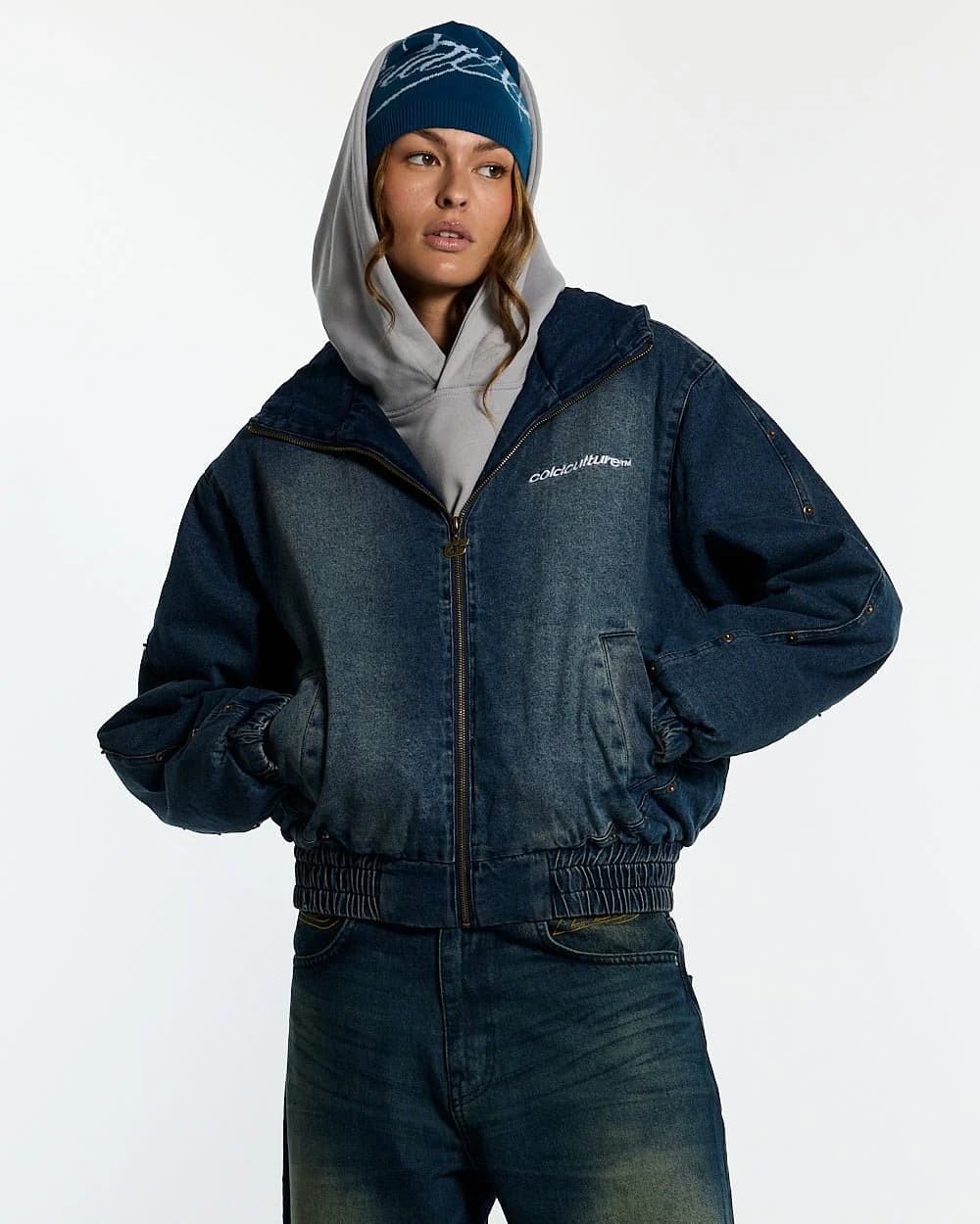 MIKE HOODED JACKET DENIM 6