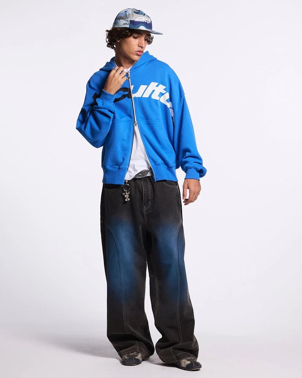 DRIVEN ZIP HOODIE BLUE 2