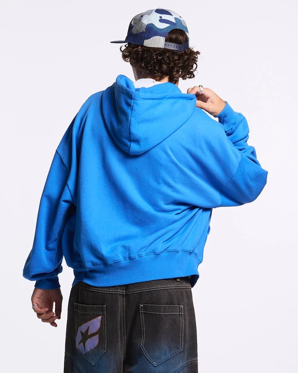 DRIVEN ZIP HOODIE BLUE 4