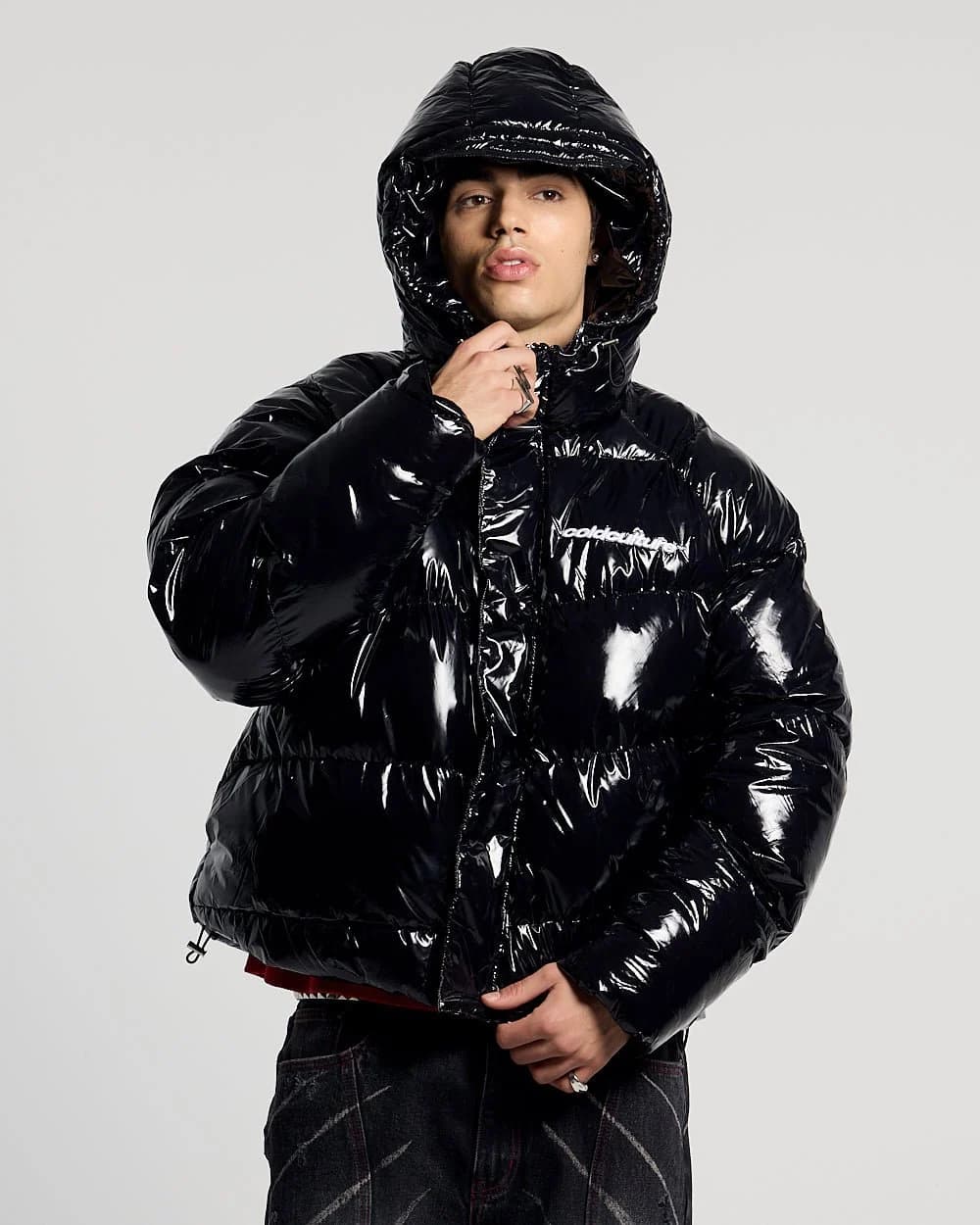 SPIRAL PUFFER GLOSSY BLACK by COLD CULTURE