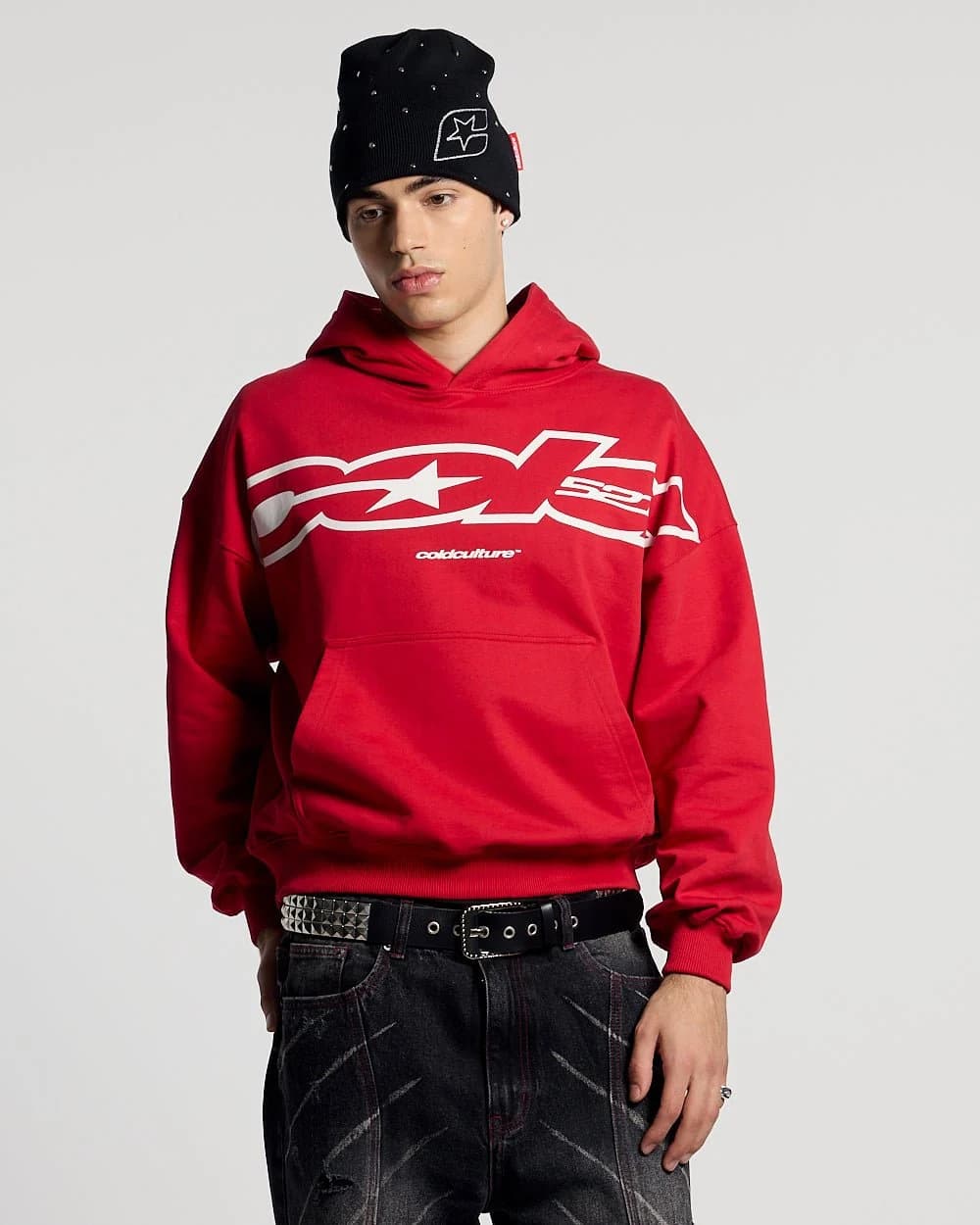 COLD 521 HOODIE RED 2