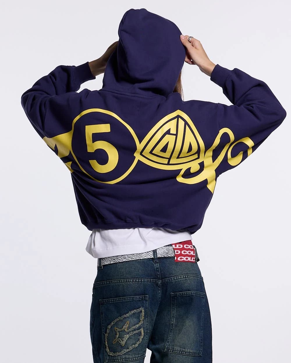 ICONIC COLD HOODIE NAVY BLUE 5