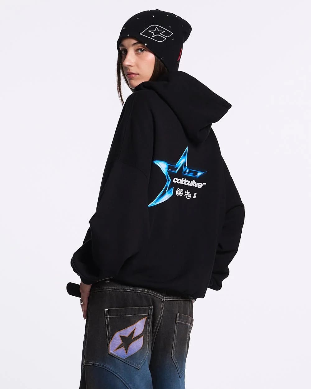 ELECTRIC SHINE HOODIE BLACK 5