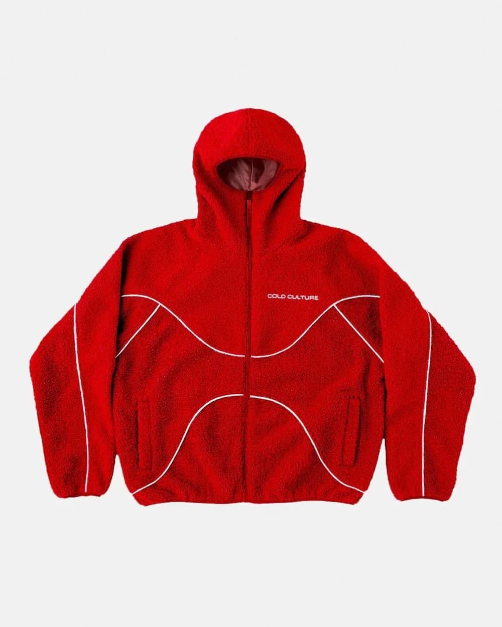 NO RISK FLEECE JACKET VIVID RED by COLD CULTURE