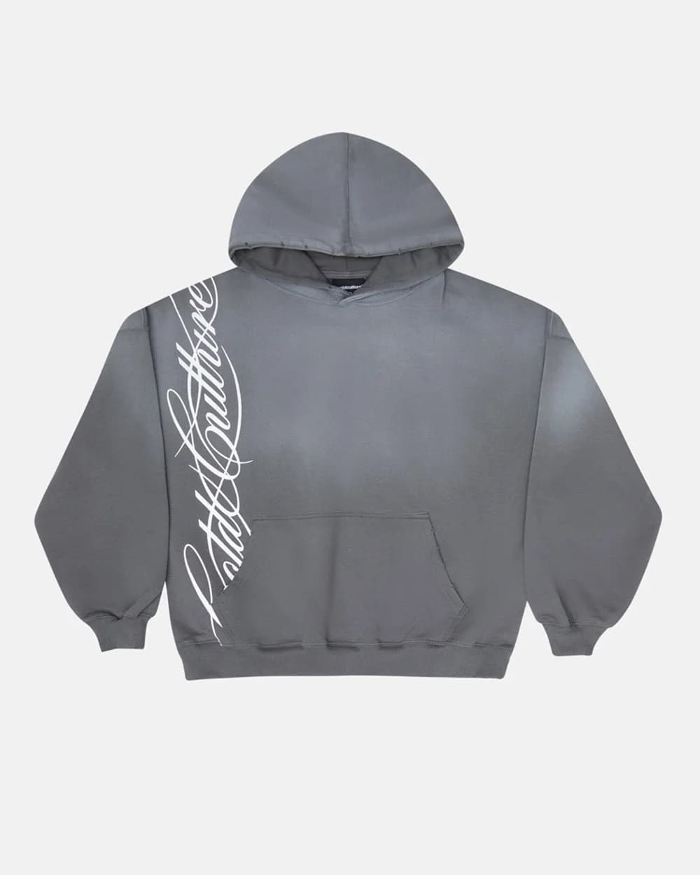SCRIPT HOODIE ANTRACITE GREY by COLD CULTURE