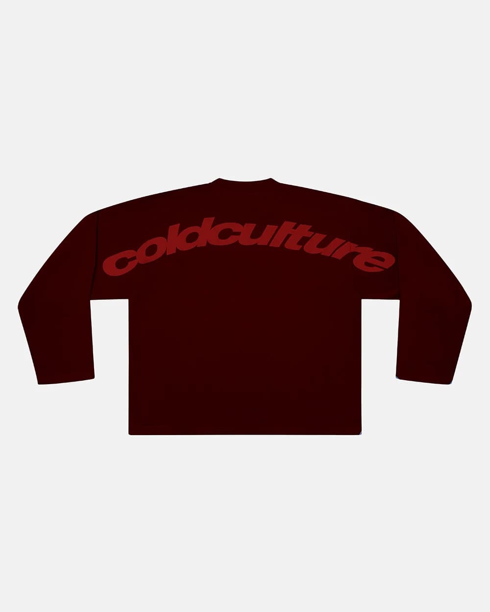 CURVED LONGSLEEVE BROWN by COLD CULTURE