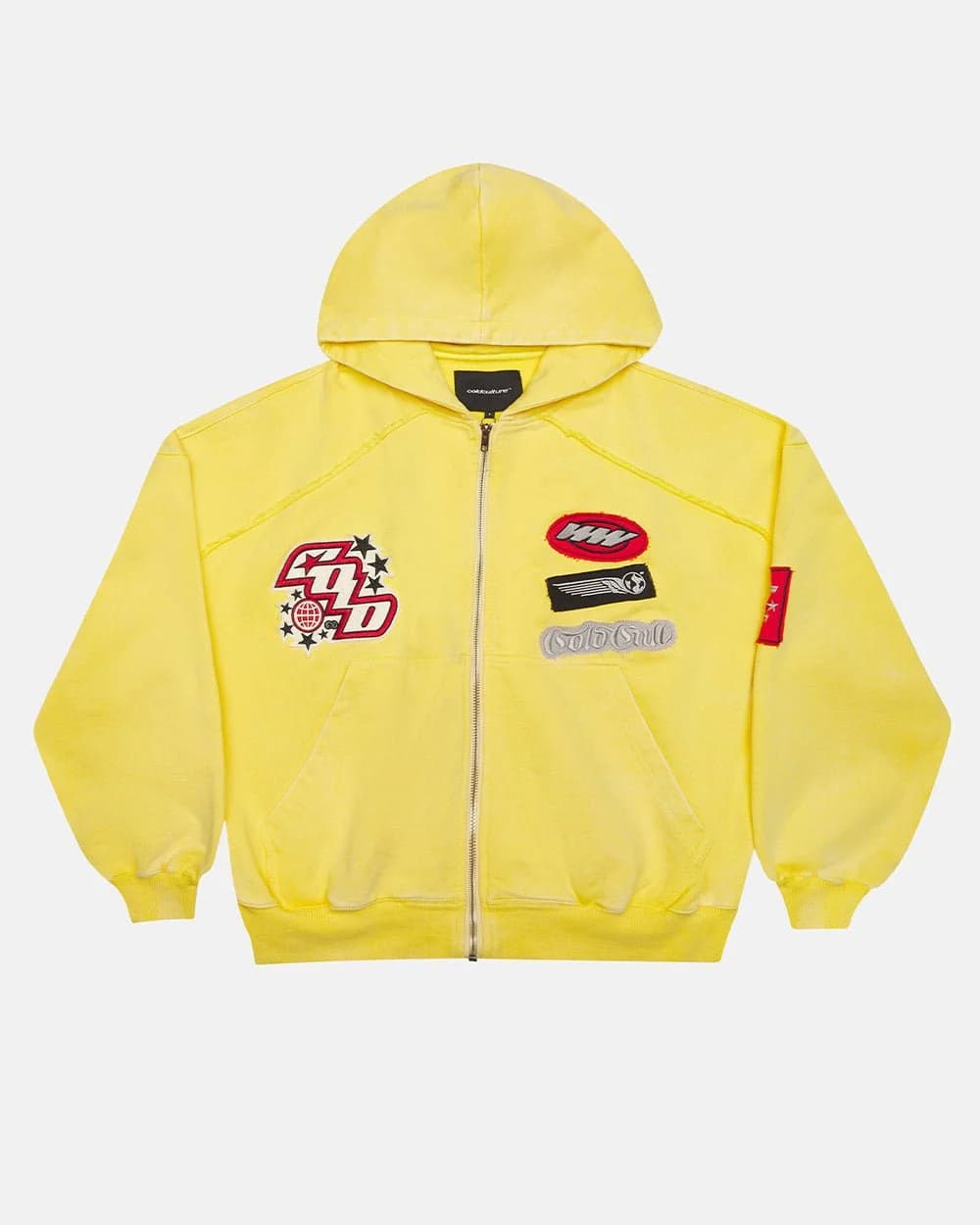 WALKER ZIP HOODIE YELLOW by COLD CULTURE