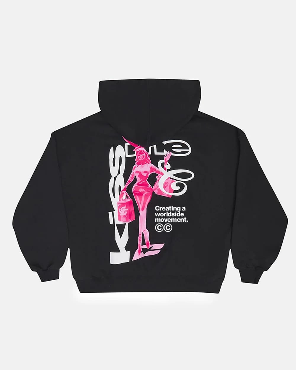 KISS THE BUNNY HOODIE BLACK by COLD CULTURE
