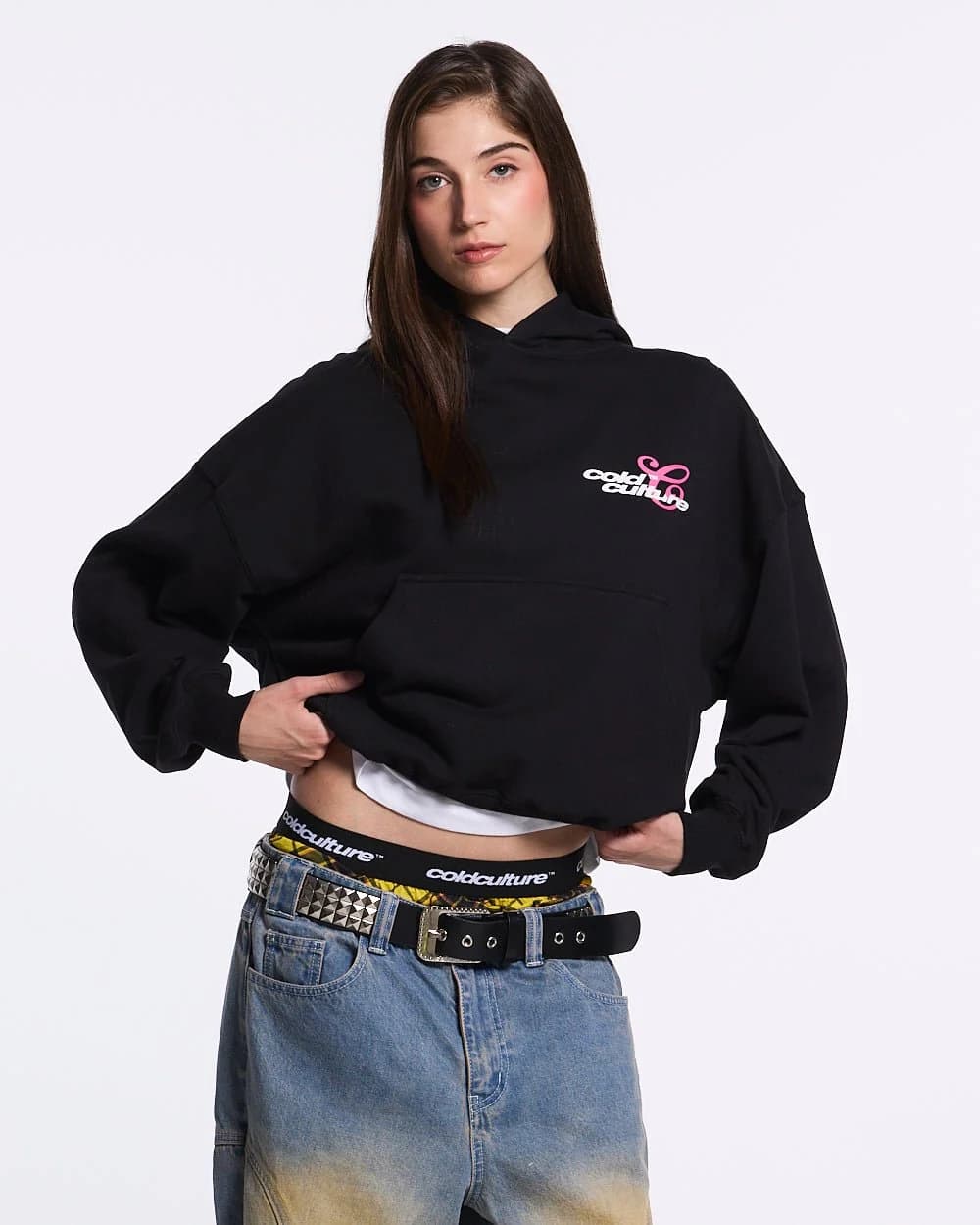 KISS THE BUNNY HOODIE BLACK 6